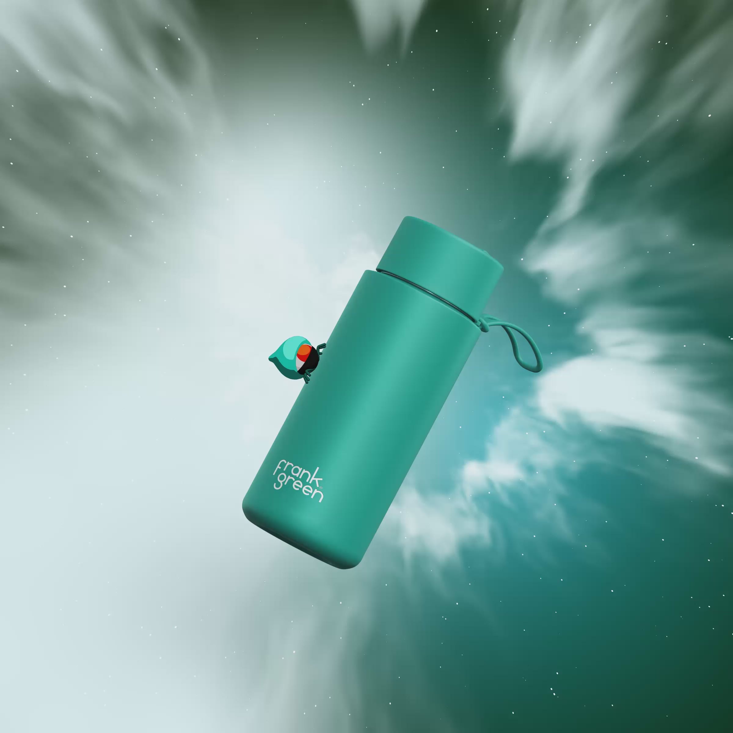 FRANK GREEN 34oz Single Wall Bottle Colour Change Abyss with Flip Straw Lid